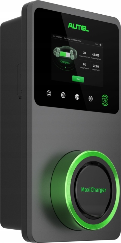 Autel Maxicharger AC Single Charger 22kW (4G, kolorowy LCD 5", licznik MID)