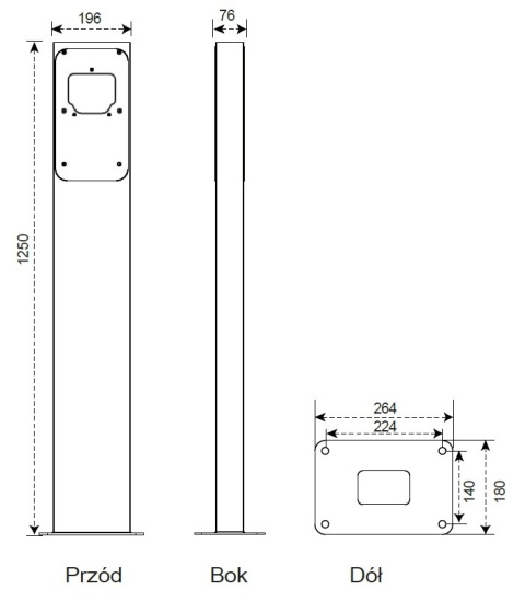 Autel słupek ASP102 wraz z adapterem do stacji AC Compact