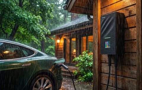BESEN SQW45 22 kW APP - wallbox Type 2 z aplikacją EVSEMaster i dotykowym ekranem 3,5"