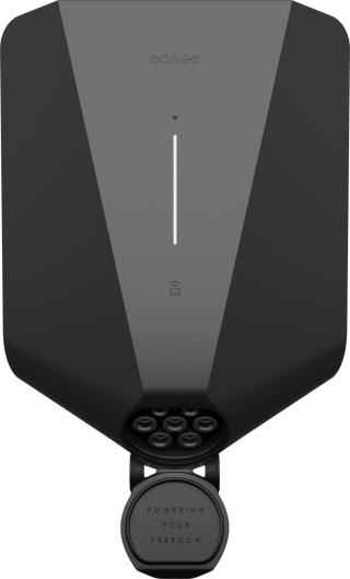 Easee Charge UP 22kW Front Czarny Mat