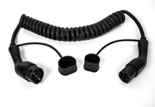 Kabel spiralny 11kW typ 2 - długość 7m