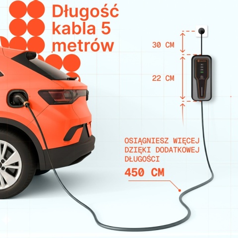 AmperePoint B35 3,7 kW Type 2 - ładowarka przenośna 230 V, 5 m