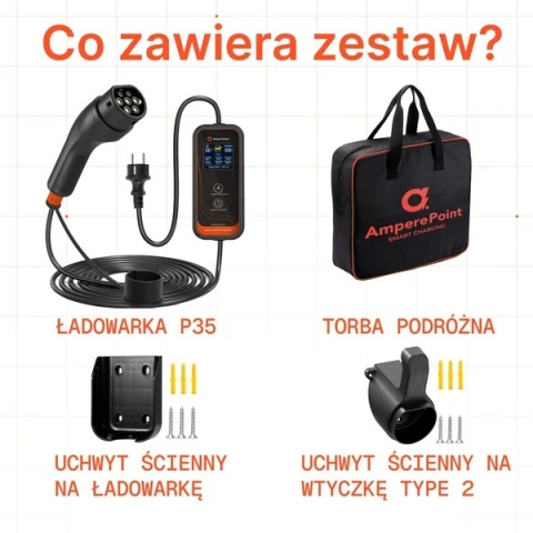 AmperePoint P35 3,7 kW Type 2 - ładowarka przenośna, 6 m