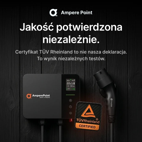 AmperePoint PRIME 11 kW - wallbox Type 2, 7,5 m, Wi-Fi, Bluetooth i RFID