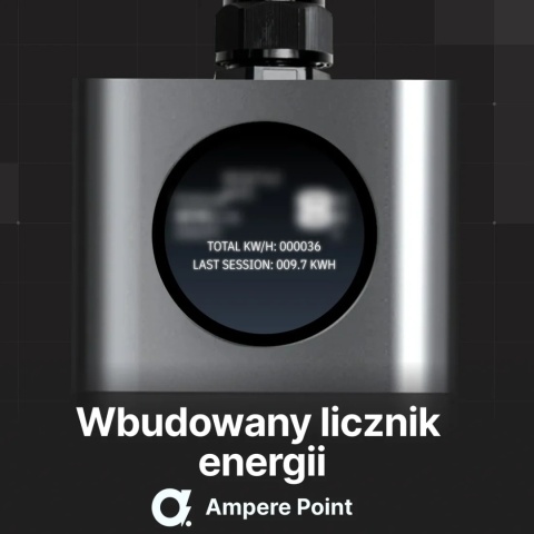 AmperePoint Q11 PRO + 3 adaptery 11 kW Type 2 - ładowarka przenośna, 7,5 m, Wi-Fi