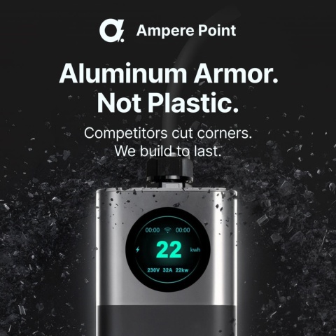 AmperePoint Q22 22 kW Type 2 - ładowarka przenośna, 6 m, Wi-Fi