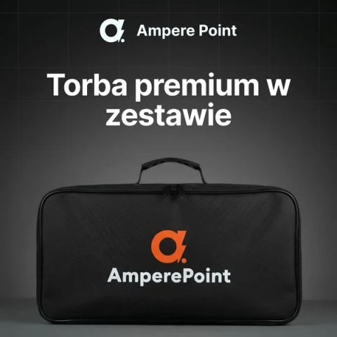 AmperePoint Q22 PRO + 2 adaptery 22 kW Type 2 - ładowarka przenośna, 7,5 m, Wi-Fi