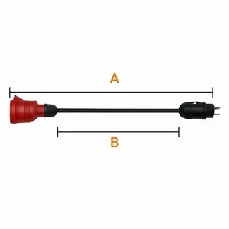 AmperePoint - adapter Schuko na CEE 16 A 5P