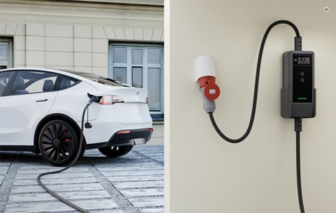 Ładowarka przenośna dé 11 kW 15 m Type 2 - CEE 16 A, Wi-Fi, Bluetooth