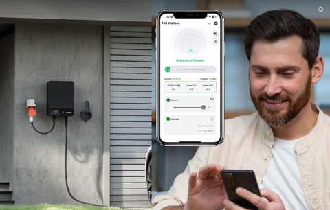Wallbox dé 11 kW - kabel Type 2 o długości 7 m, Wi-Fi/Bluetooth