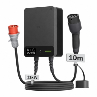 Wallbox dé 11 kW - kabel Type 2 o długości 10 m, Wi-Fi/Bluetooth