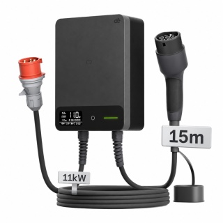 Wallbox dé 11 kW - kabel Type 2 o długości 15 m, Wi-Fi/Bluetooth