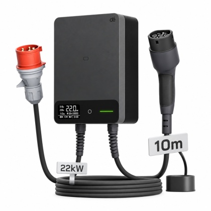 Wallbox dé 22 kW - kabel Type 2 o długości 10 m, Wi-Fi/Bluetooth